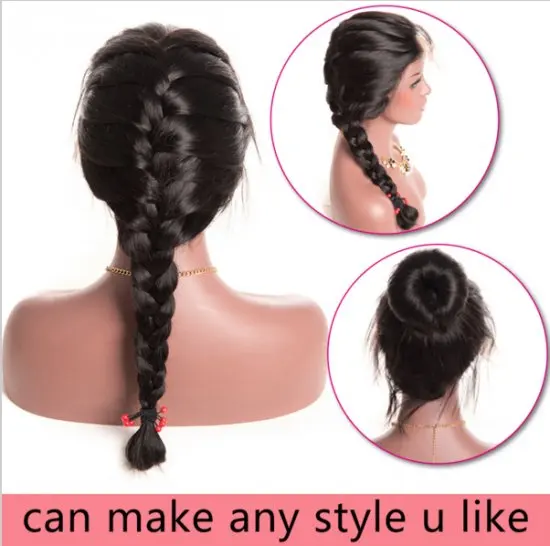New Products Indian Hair  Unprocessed Virgin 10A Grade The Best Quality Baby Hair Full Lace Body Wave Wig