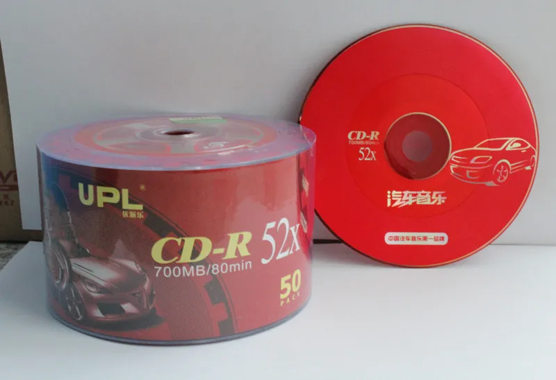 Blank cd-r red cd-r car cd-r