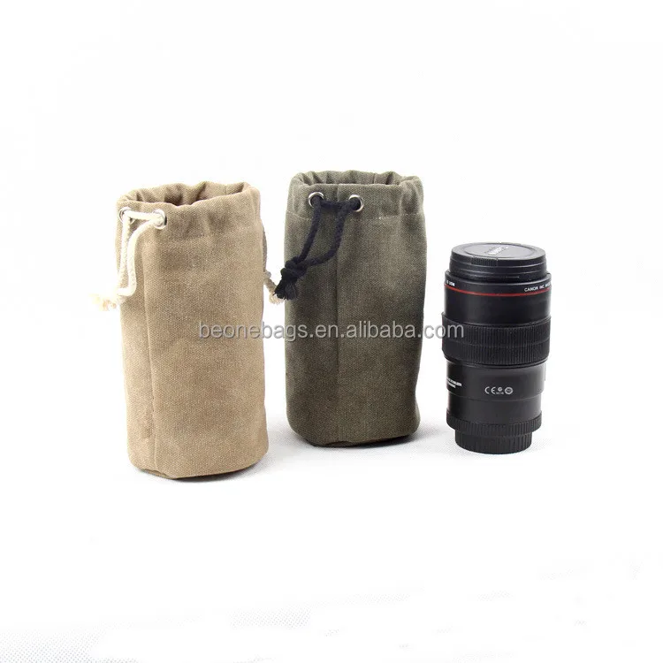 Customized Logo Acceptable Lens Pouch,camera Lens Case,mini Camera Bags Canvas Lens Pouch Bag Soft Bag BO -20229 Lens Pouch
