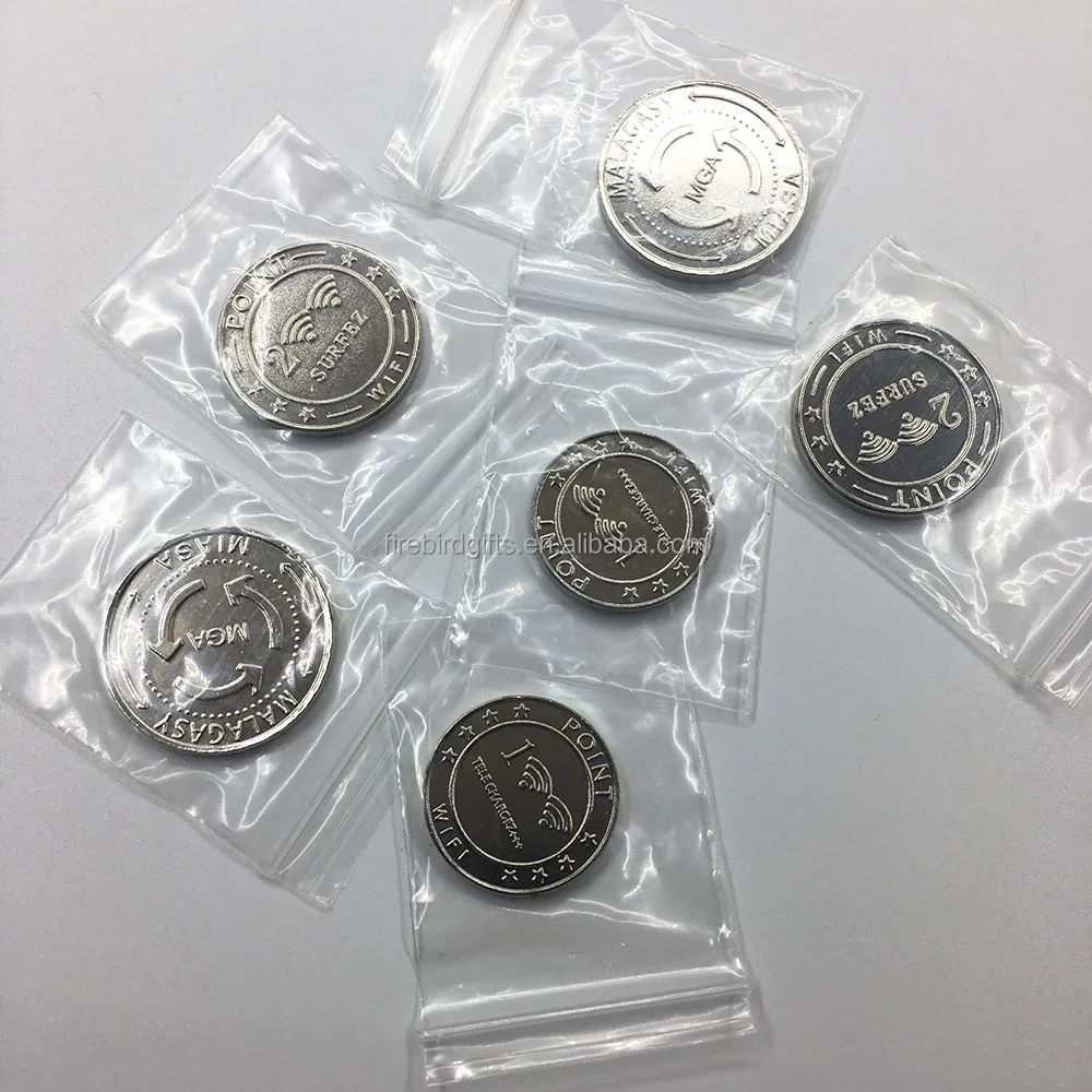 custom cheap metal gold silver coin pusher metal game arcade token coin