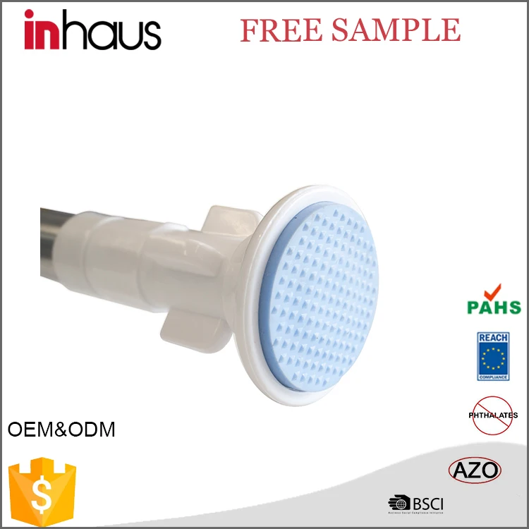 Отличное качество, портативная дешевая Регулируемая раздвижная душевая занавеска из нержавеющей стали, трубка