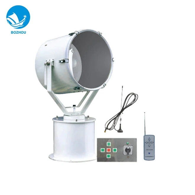 Stainless Steel 1000w IP56 high power marine waterproof remote control spotlights searchlight