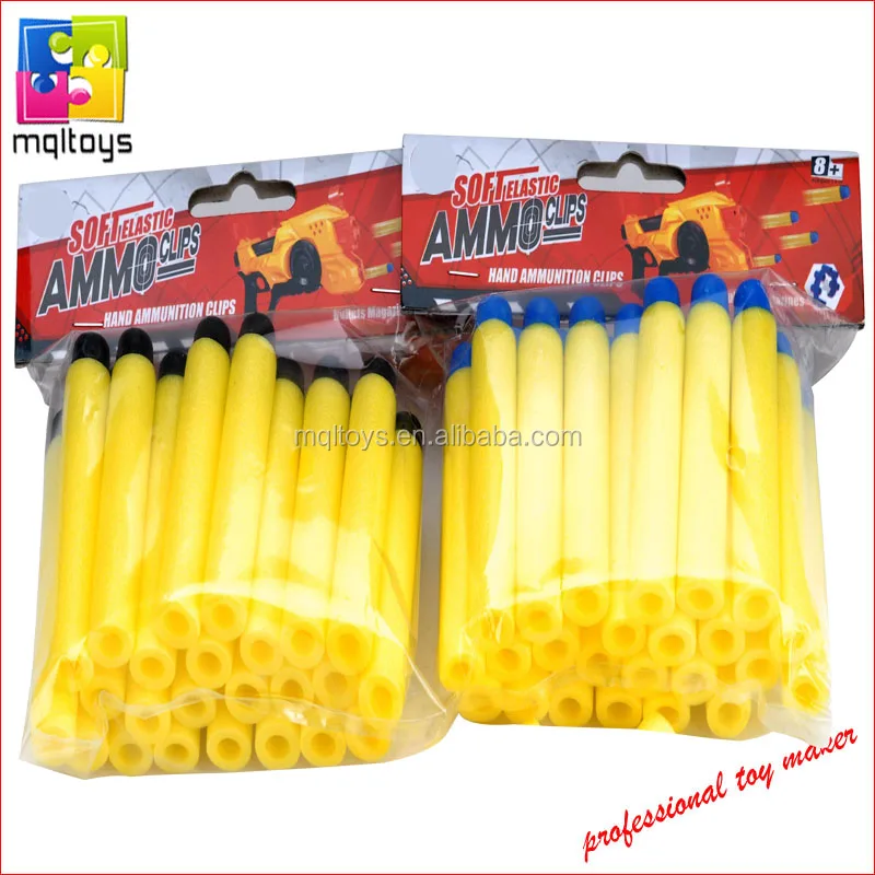 
24PCS yellow EVA foam bullet darts for blaster toy gun 