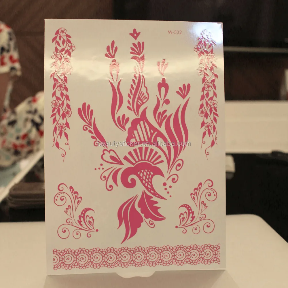 Henna Temporary Tattoo Black Body Art Sticker