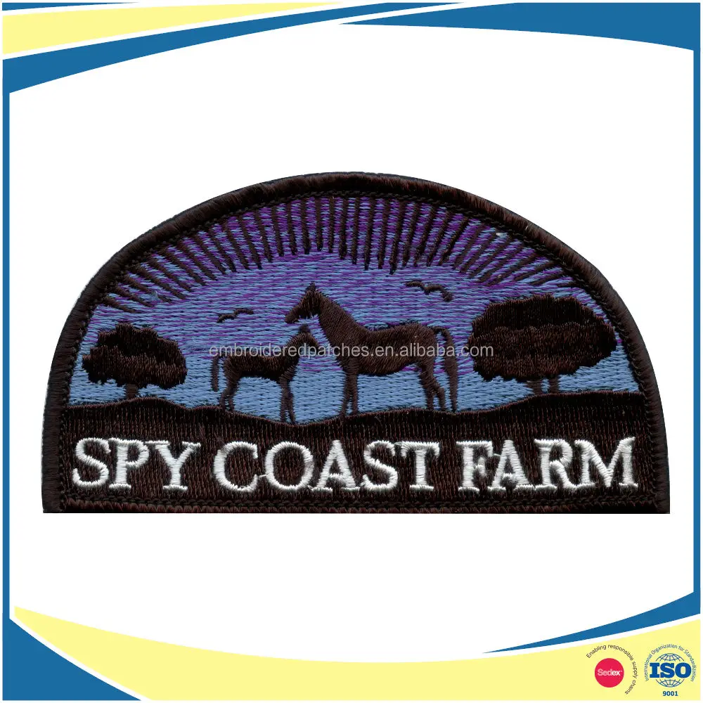 Embroidered Patches Iron On Patch Embroidery Tokyo customized logo design