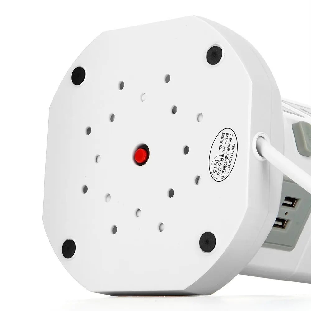 USA Plug Outlets Powerstrips Bar Stand Tower, Individual Switch, 6.5 FT Extension Cord