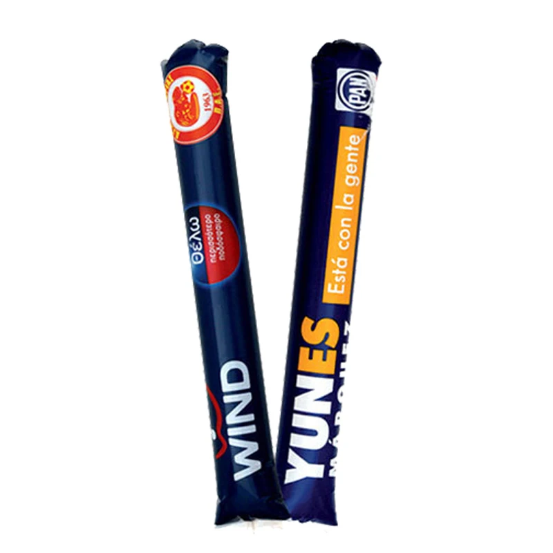 
Custom high quality PE inflatable cheering stick plastic thunder sticks 