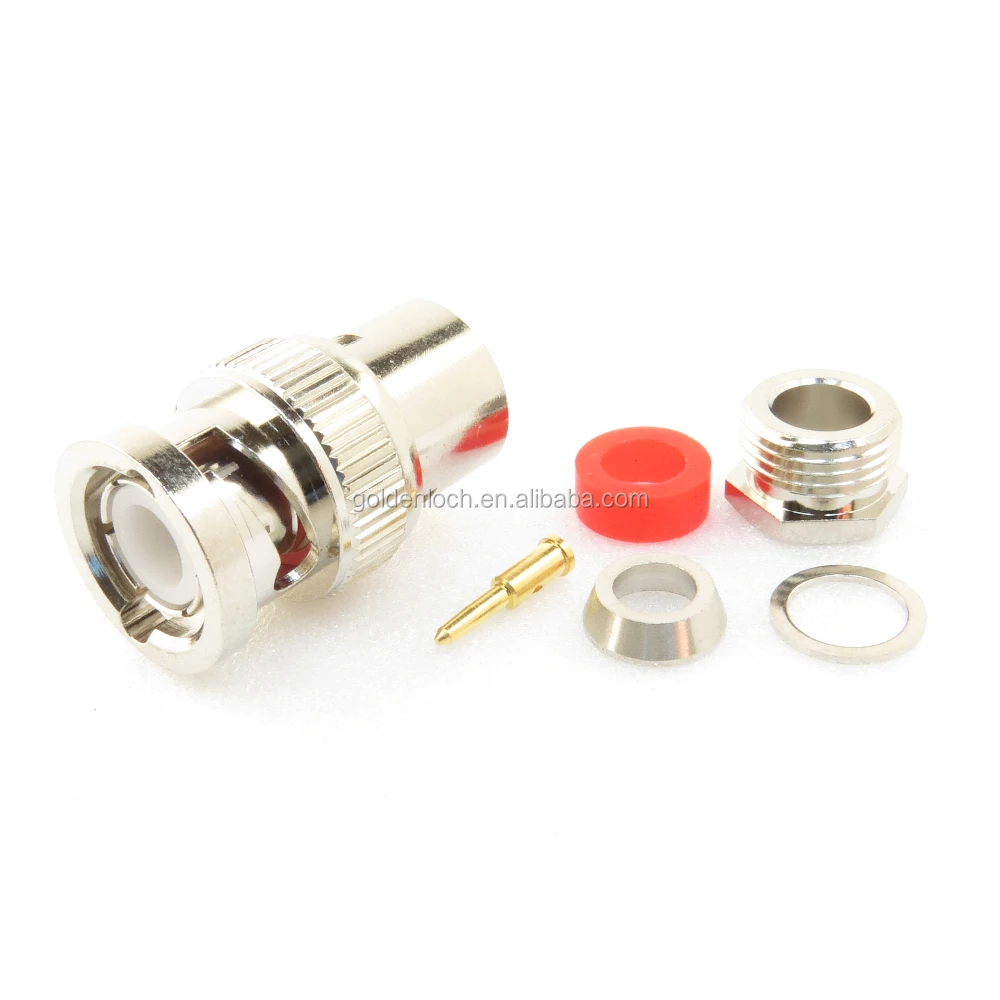 BNC Connector Clamp Plug for RG58 LMR195