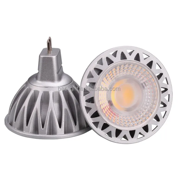 High brightness no strobing mr 16 gu10 5w 7w 8w spotlight 65w equivalent 12v 240v dimmable led light bulb