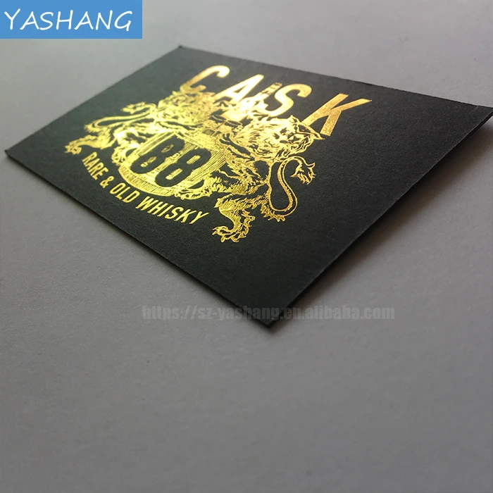 Both side gold foil visiting card design sample customize your business card