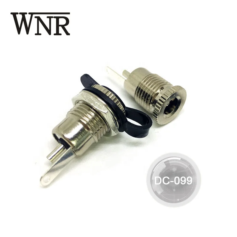 WNRE 10A full copper 2.1 x 5.5mm 2.5mm DC-099 2 pin waterproof DC Power Jack