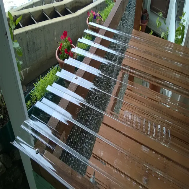 1.2mm Polycarbonate corrugated plastic sheet for roofing