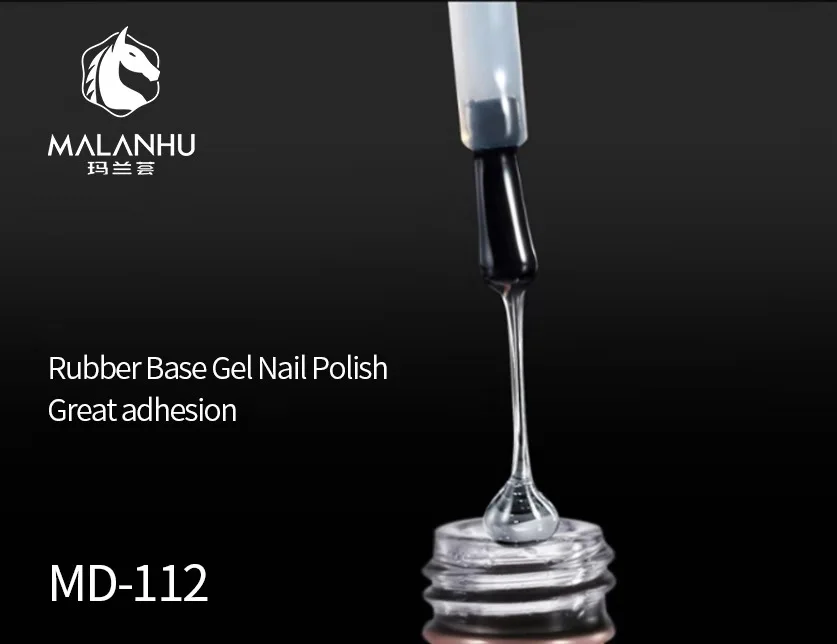Zhuhai Malanhu New UV Soak Off Rubber Base  Nail  Gel Polish High Quality  Wholesale Nail Polish