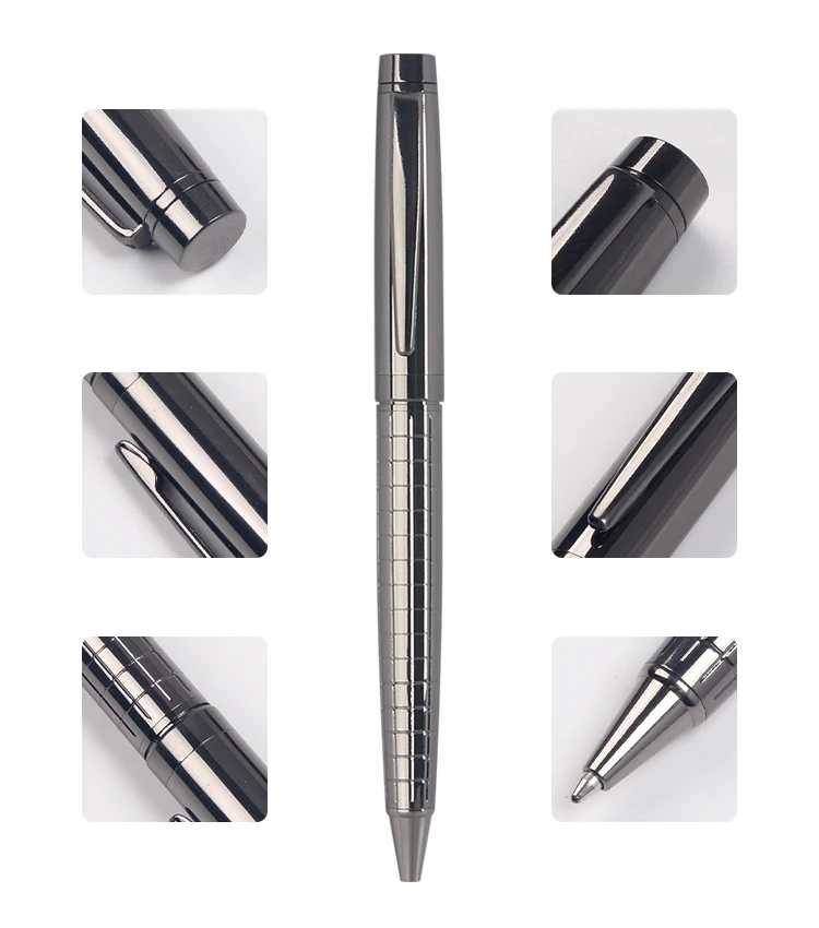 Рекламная ручка с индивидуальным логотипом, металлическая шариковая ручка, стальная Шариковая ручка для офисных принадлежностей