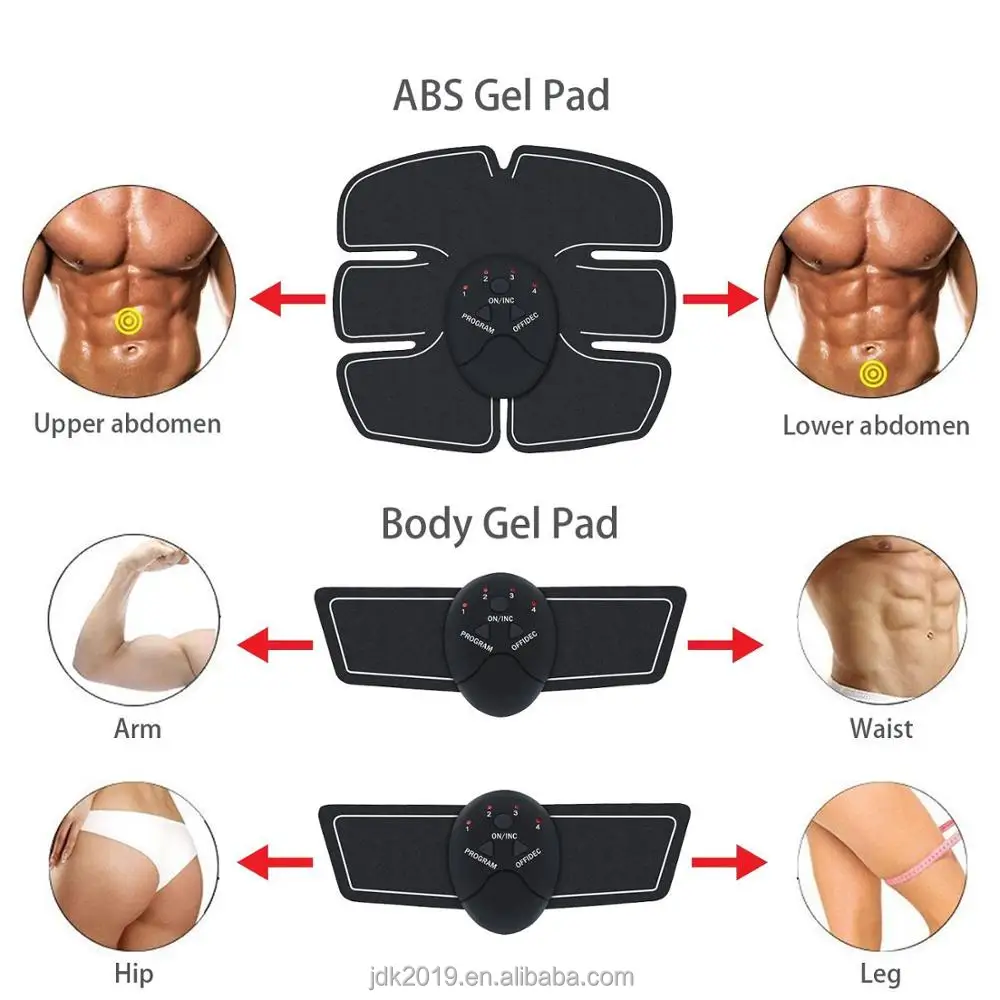 
Popular New high quality ems fitness abs muscle stimulator fitness machine for Men Women with 6 Modes and 10 Ievels 