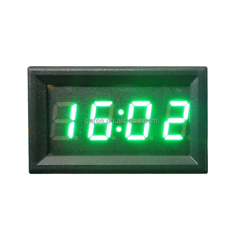 DC 12V 24V Car digital time clock Red Blue Green LED