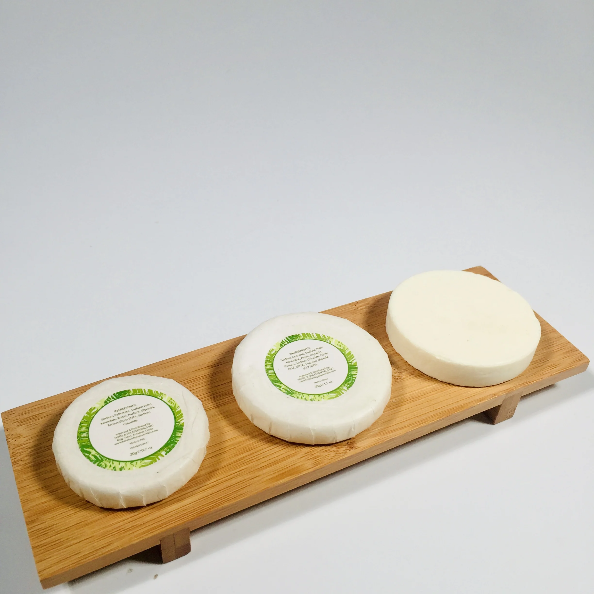 High Quality Hotel Mini Round Square Oatmeal Hotel Soap With Pleated/Paper/Plastic wrapped