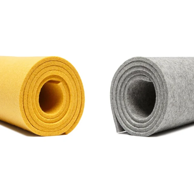 
factory needle colorful merino nonwoven fabric 3mm 5mm thick 100% german wool felt 