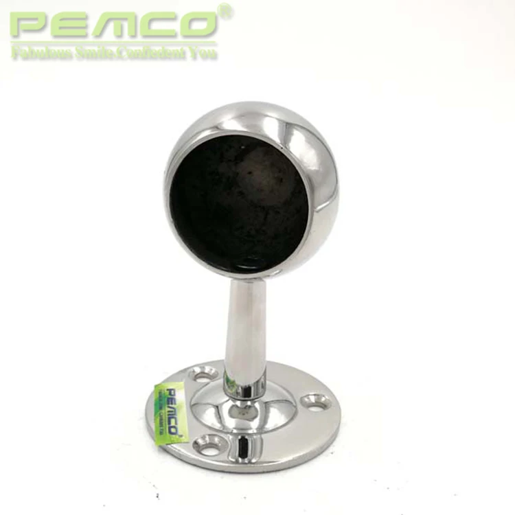 Stainless Steel Custom Balustrade Post Adjustable Pipe Wall Mounting Brackets