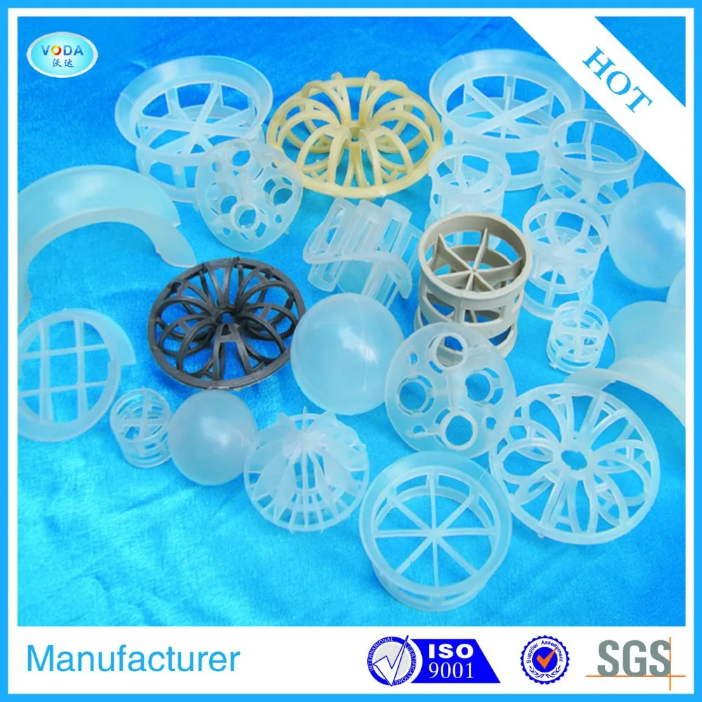 38mm 50mm 76mm 100mm PP Plastic Heilex Ring Used For Tower Packing