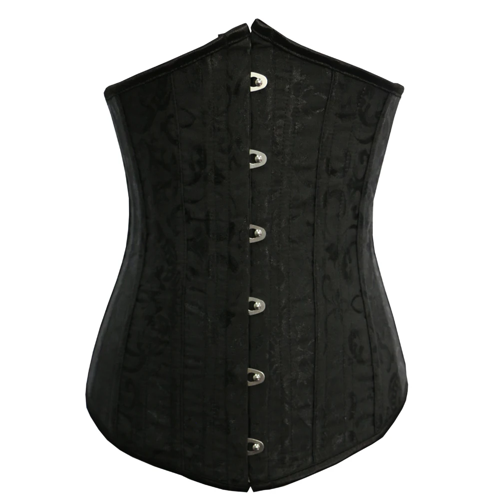 26 Stainless Steel Boned Shapewear White Ladies Outfit Chest Binder Floral Bridal Bustier Corset Underbust For Waist Training