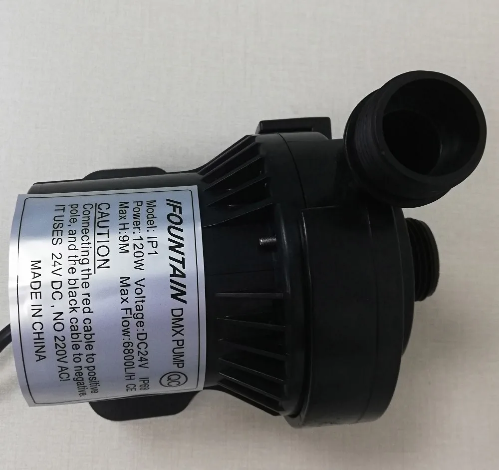 water fountain pump with 24V DC DMX 512 brushless motor