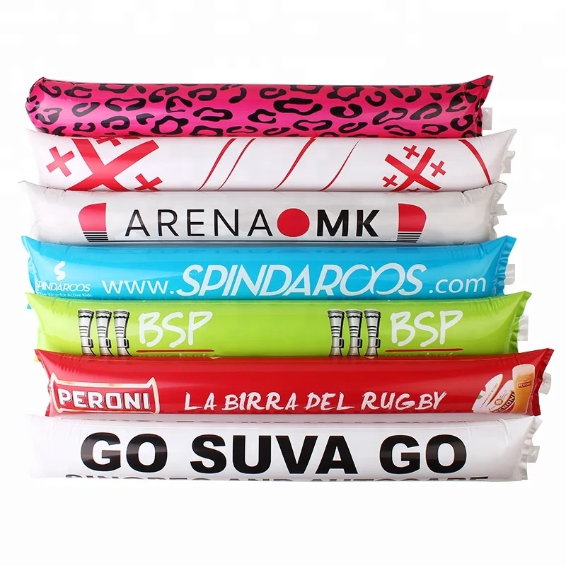 
best selling promotional ballon inflatable stick light up hand clappers make bang stick 