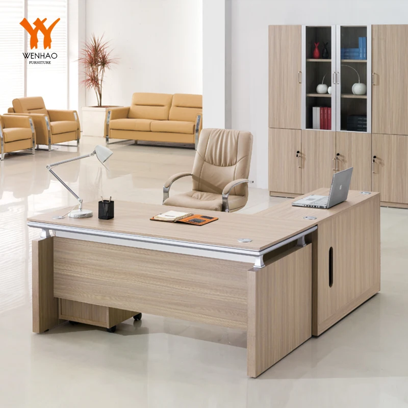 WENHAO aluminum office partition 4 seat office workstation cubicle