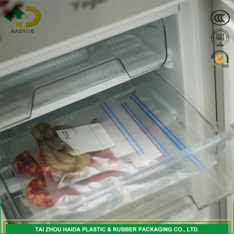 Clear Snack Leakproof Food Storage Double Ziplock Bag