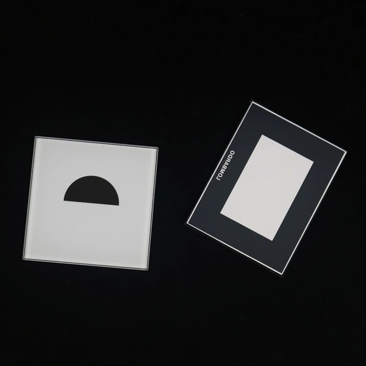 silk print tempered flat glass plates round transparent tempered glass for ceiling light covers