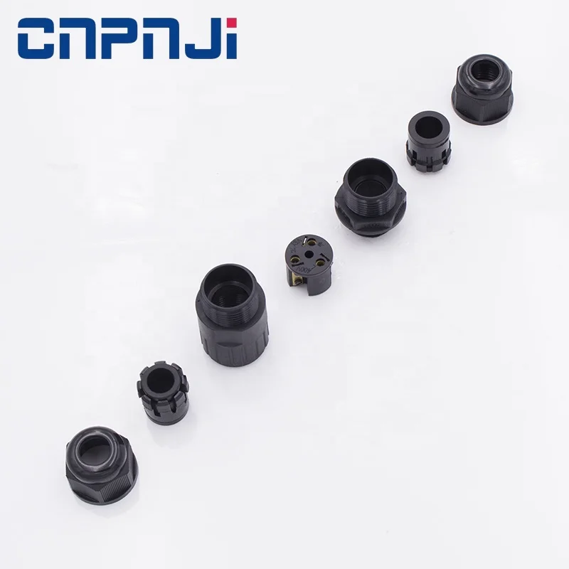 Weatherproof EPDM Rubber Sealing Insert Nylon PA66 Cable Gland Connectors Electrical Accessories  IP68