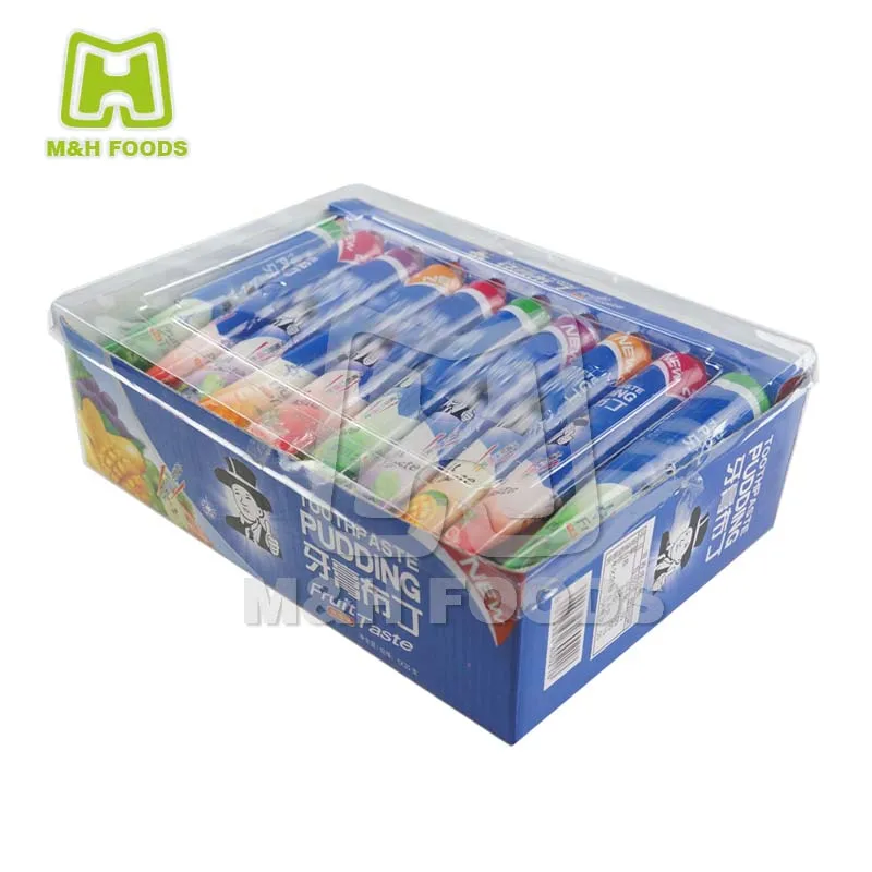 Toothpaste Shaped Fruity Pudding Candy