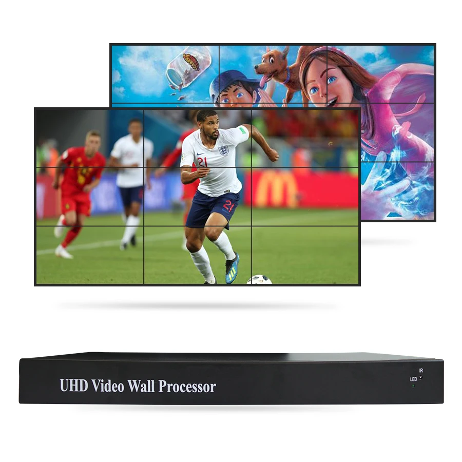 9 Каналес видео ТВ контроллер pared 3*3 4K Hd-mi Vga HDMI Dvi Usb процессор контроллером видеодисплея