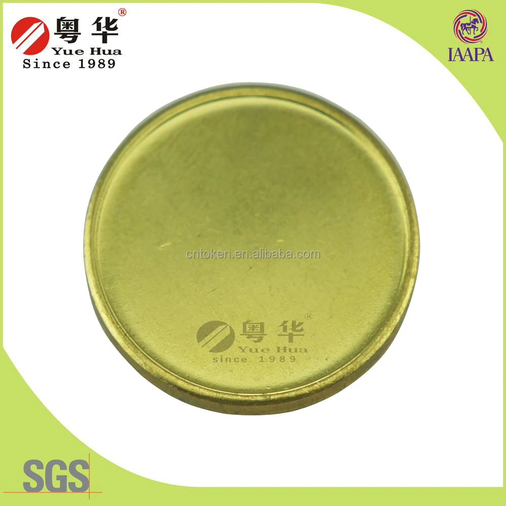 High Quality Game Token Coin Custom Design Trolley Vending Machine Brass Blank Tokens