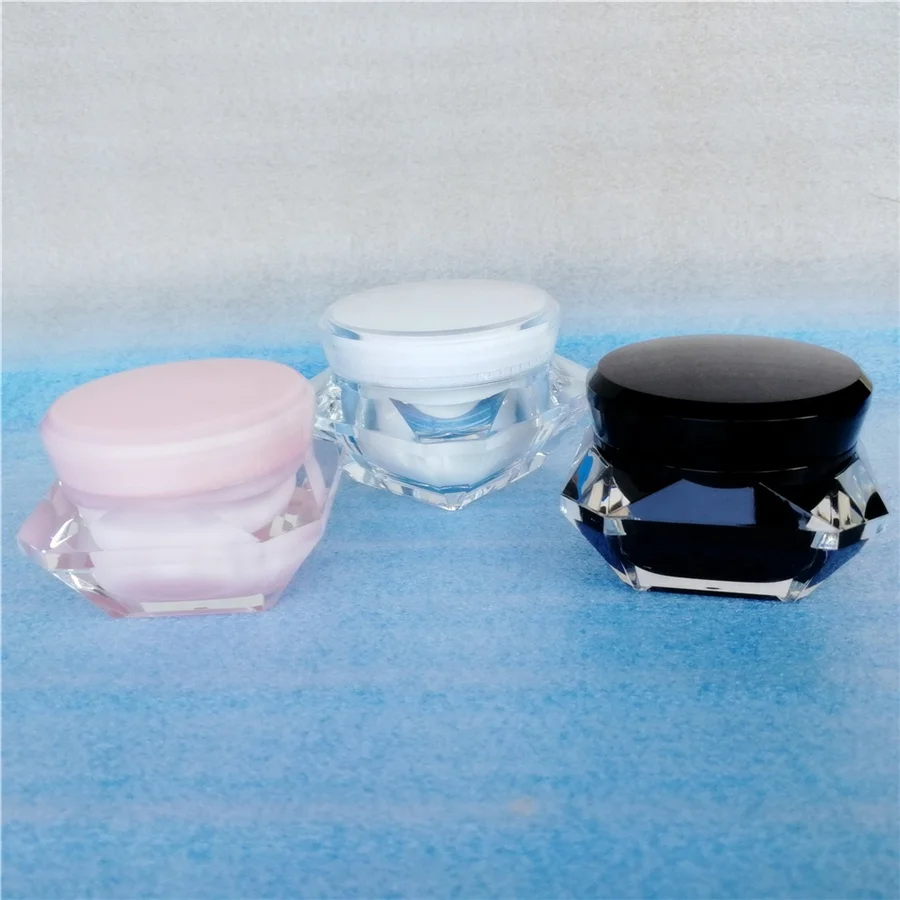 Luxury 5g 7g small capacity mini cosmetic jar for eye nail skin care cream