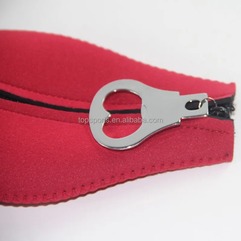 Printed Customized Zip/ Neoprene Beer Cooler With a bottle opener
