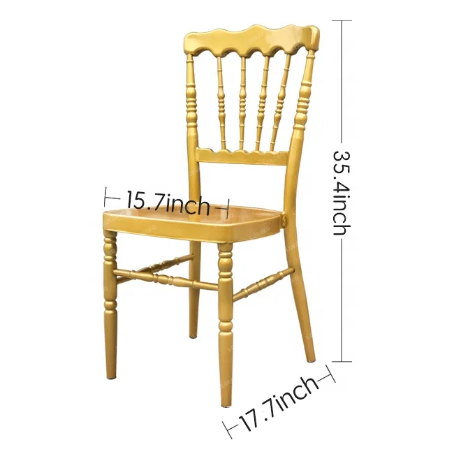 Wedding Party furniture Gold Metal  Napoleon chiavari Chairs