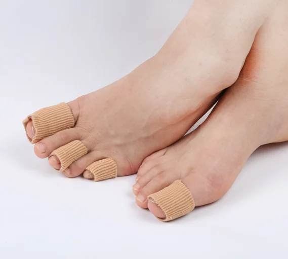 
Open Toe Tubes Fabric Gel Lined Sleeve Protectors for Corns, Blisters, Hammertoes of tubing for shoes 