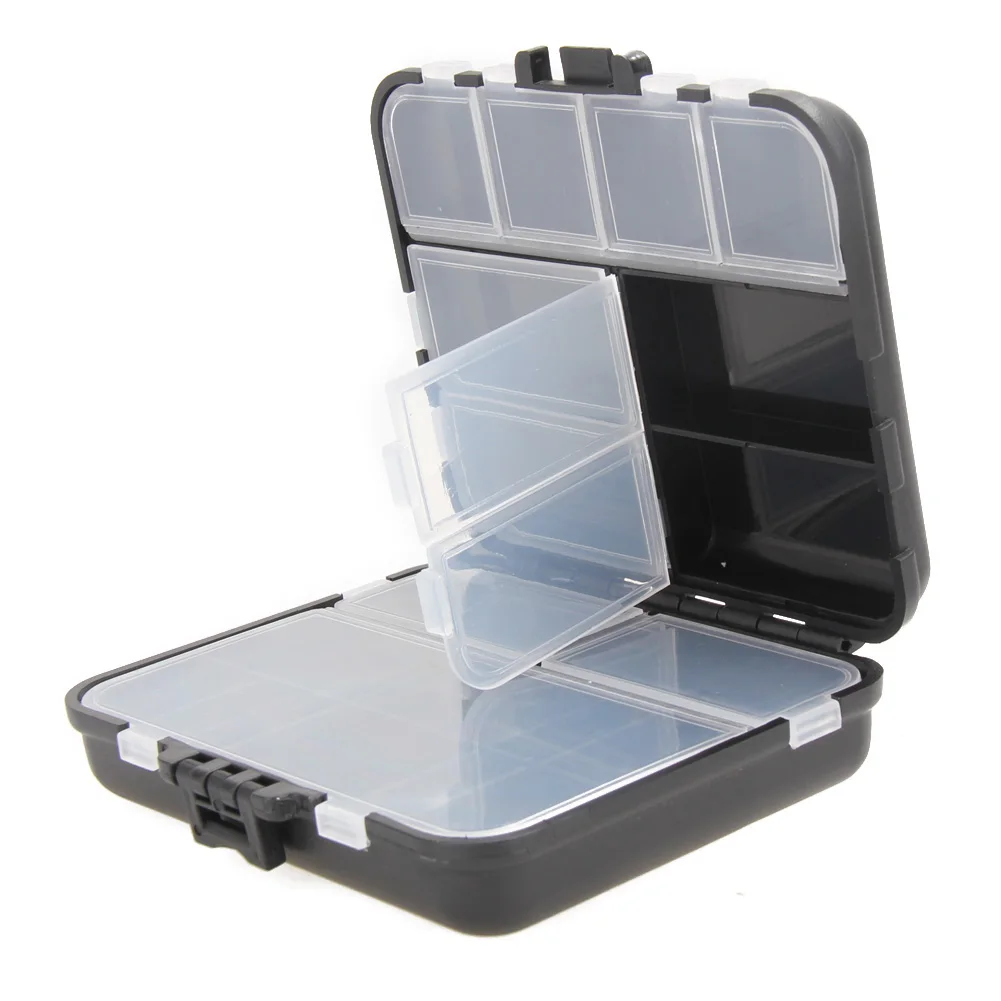 Fishing Storage Box Tackle Hook Lures Baits Case 12/9 Compartments Holder Box 