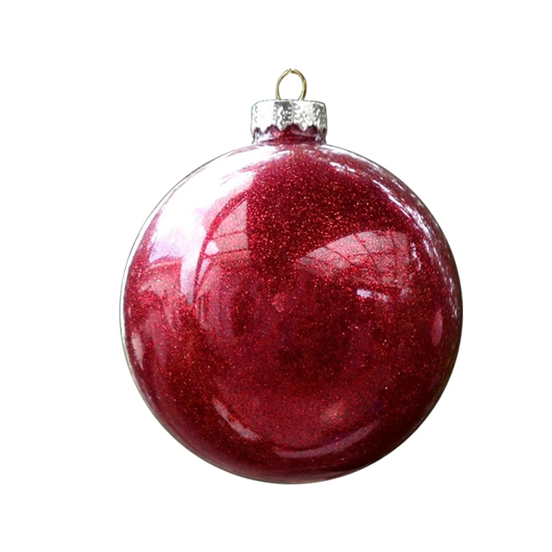 Cheap Price Glass Crafts Red Shinny Give Away Christmas Polystyrene Ball Ornament