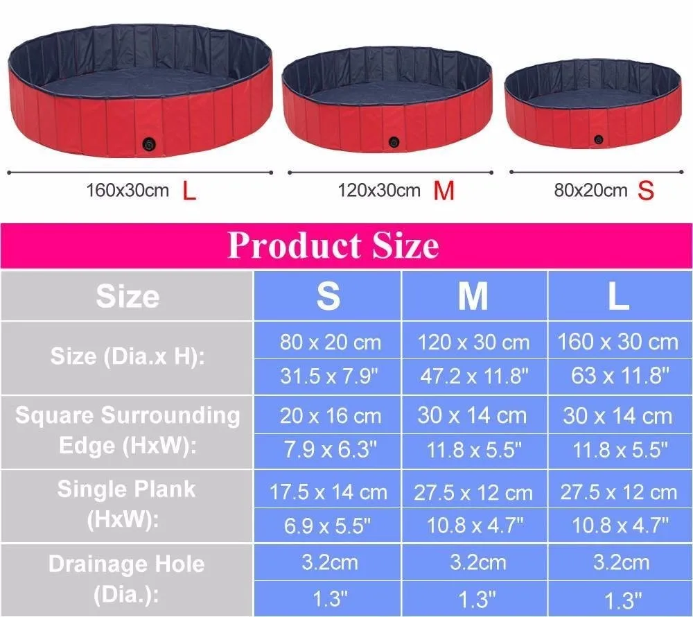 INFTOY Hot Sales Inflatable Dog Pool Portable Dog Pool Swimming Outdoor Water Sports Pool Accessories