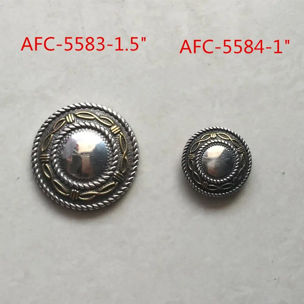 antique conchos buckles with rope