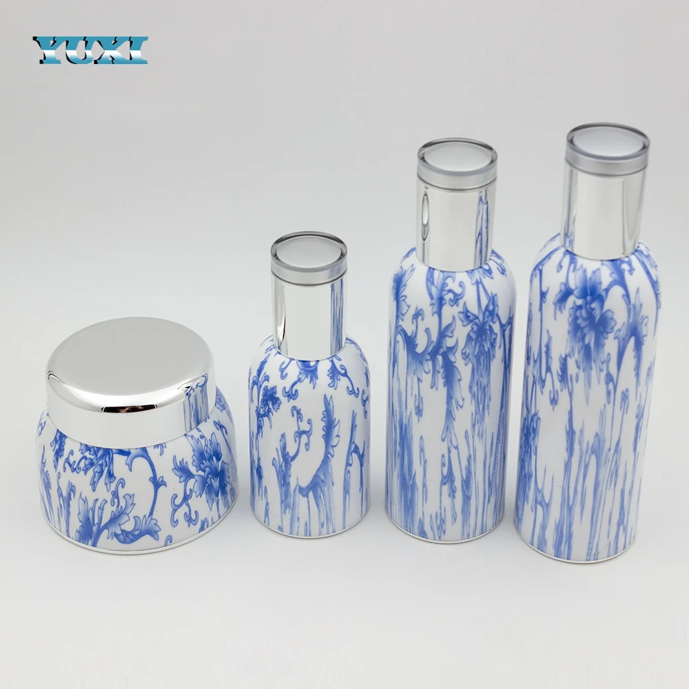 50g 80g  plastic luxury beauty face cream jars