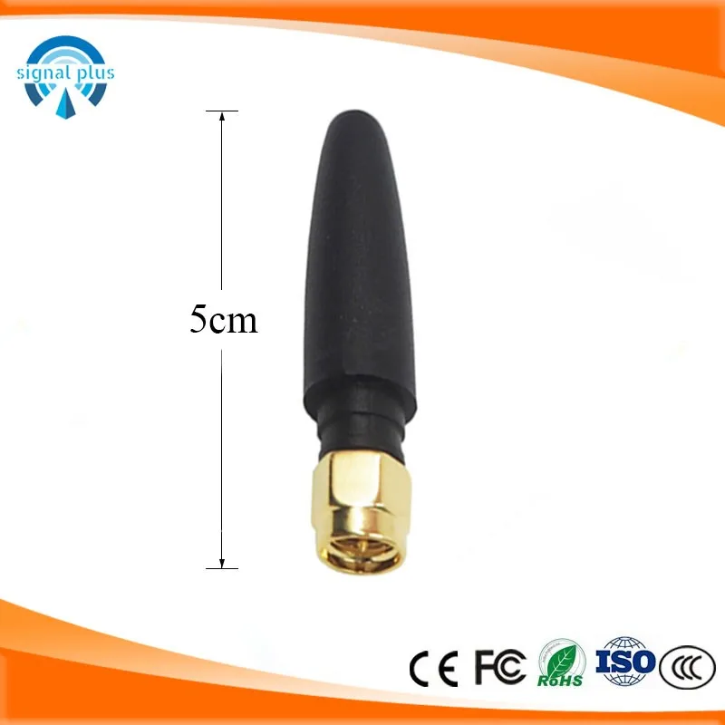 High Gain Mini Rubber antena whip 2.4G 5.8Ghz Wifi 433Mhz 915mhz 868mhz antenna lora