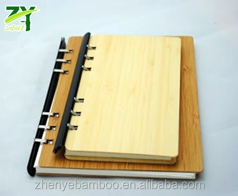 
ZY-851 Bamboo Notebook with Pen Inside Multi Purpose Notebook Factory Wholesale Price ! 