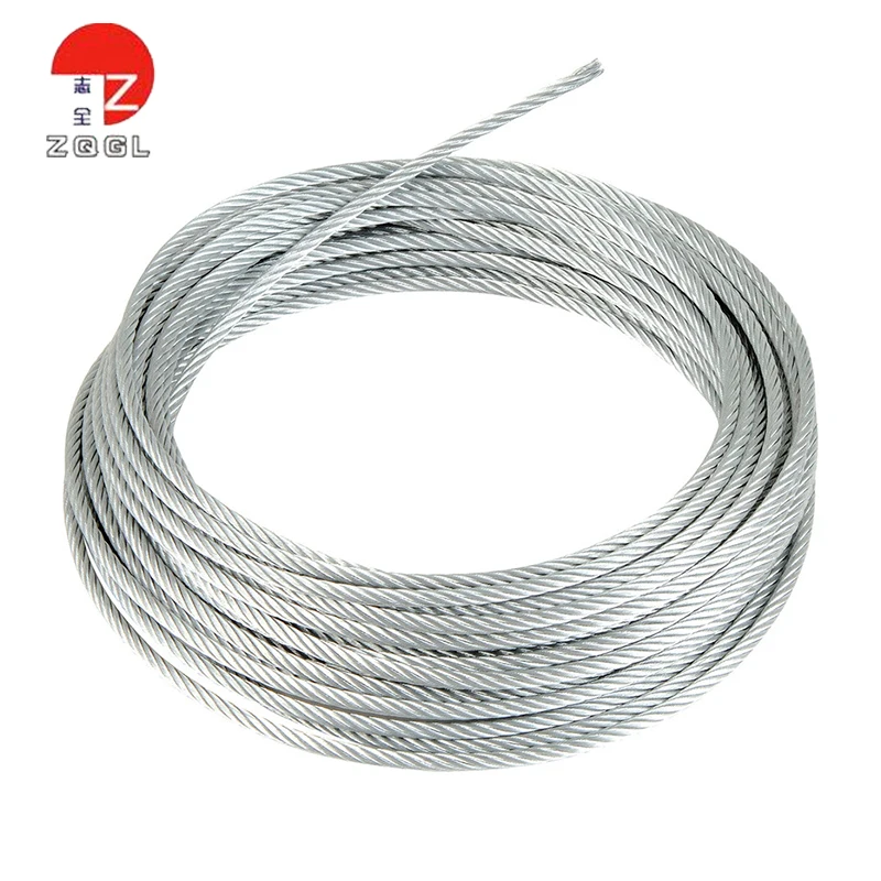 1x7 Struature Galvanized Steel Wire Rope For Car Parking System
