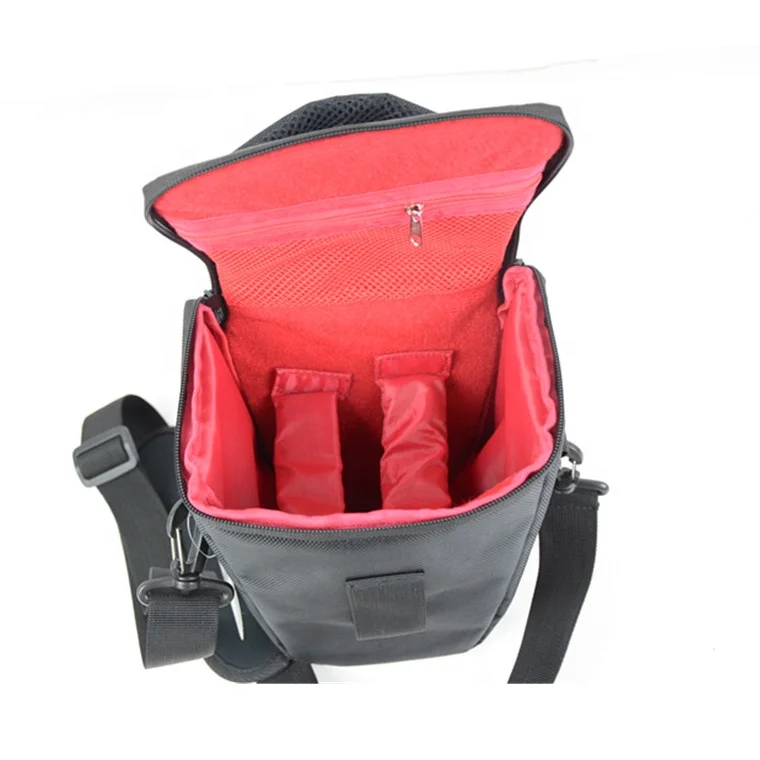 Waterproof Cross-Body DSLR Camera Backpack with Video Bag Durable Nylon Leather Canvas Polyester Lining