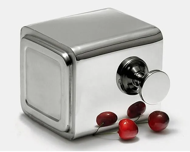 High Quality Stainless Steel Ice Bucket Square Metal Ice Bucket With Lid