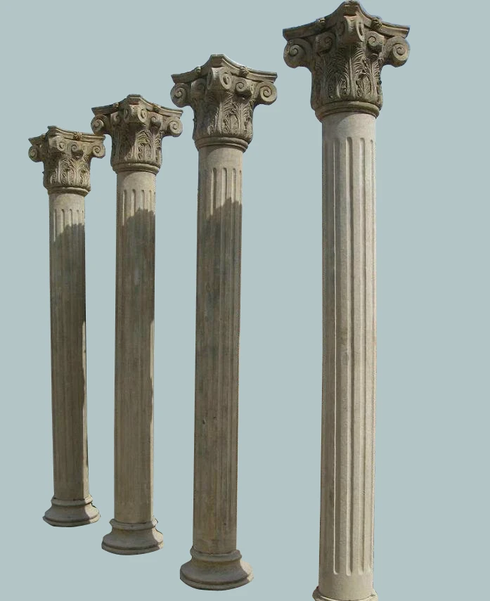 
natural stone classic style roman stone pillar 