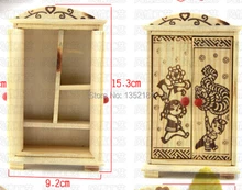 1:12 Cute Dollhouse Miniature furniture wardrobe